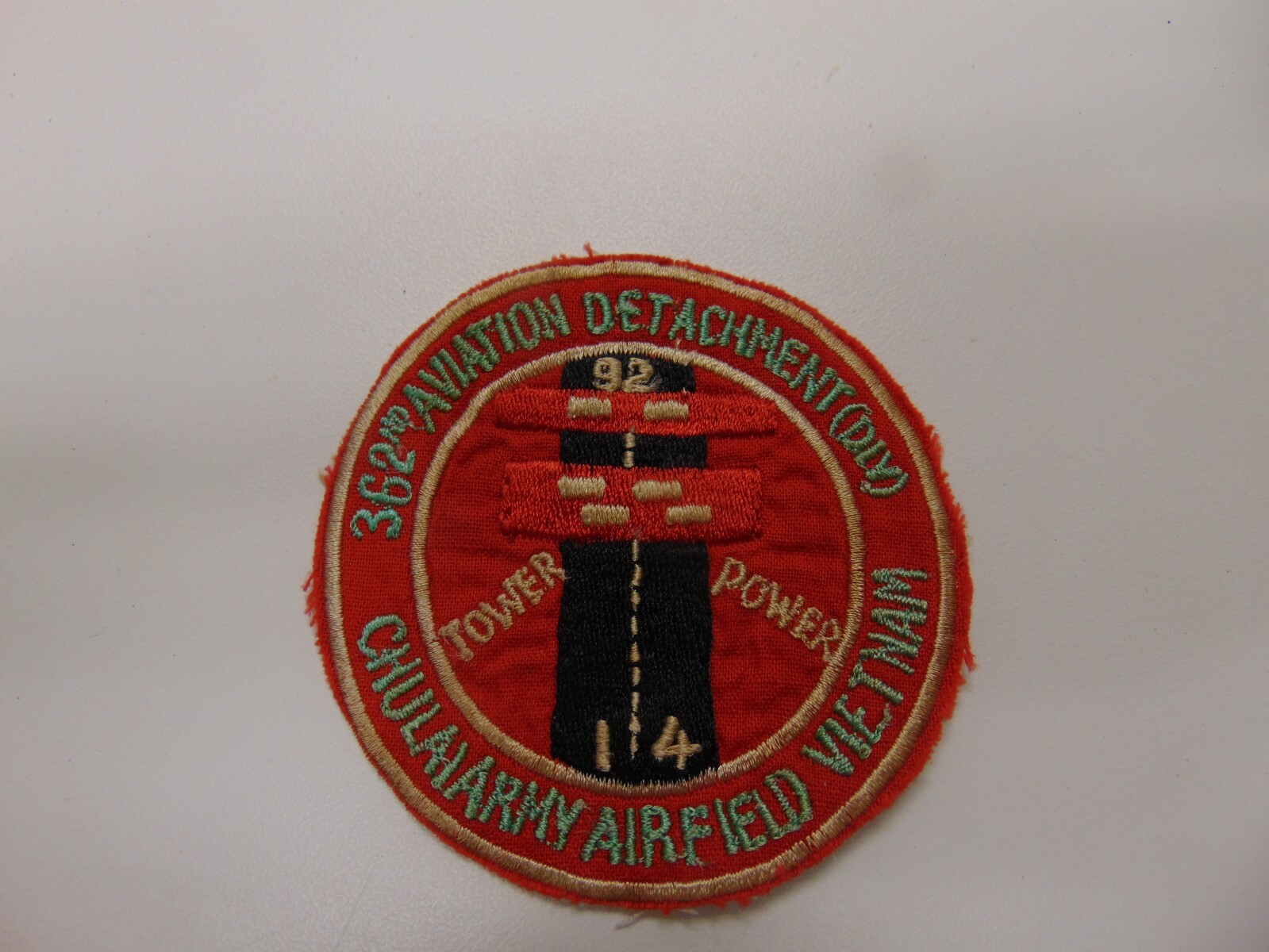 MILITARY PATCH OLD VIETNAM ERA 362ND AVIATION DETACHMENT (DIV) CHU LAI AIRFIELD