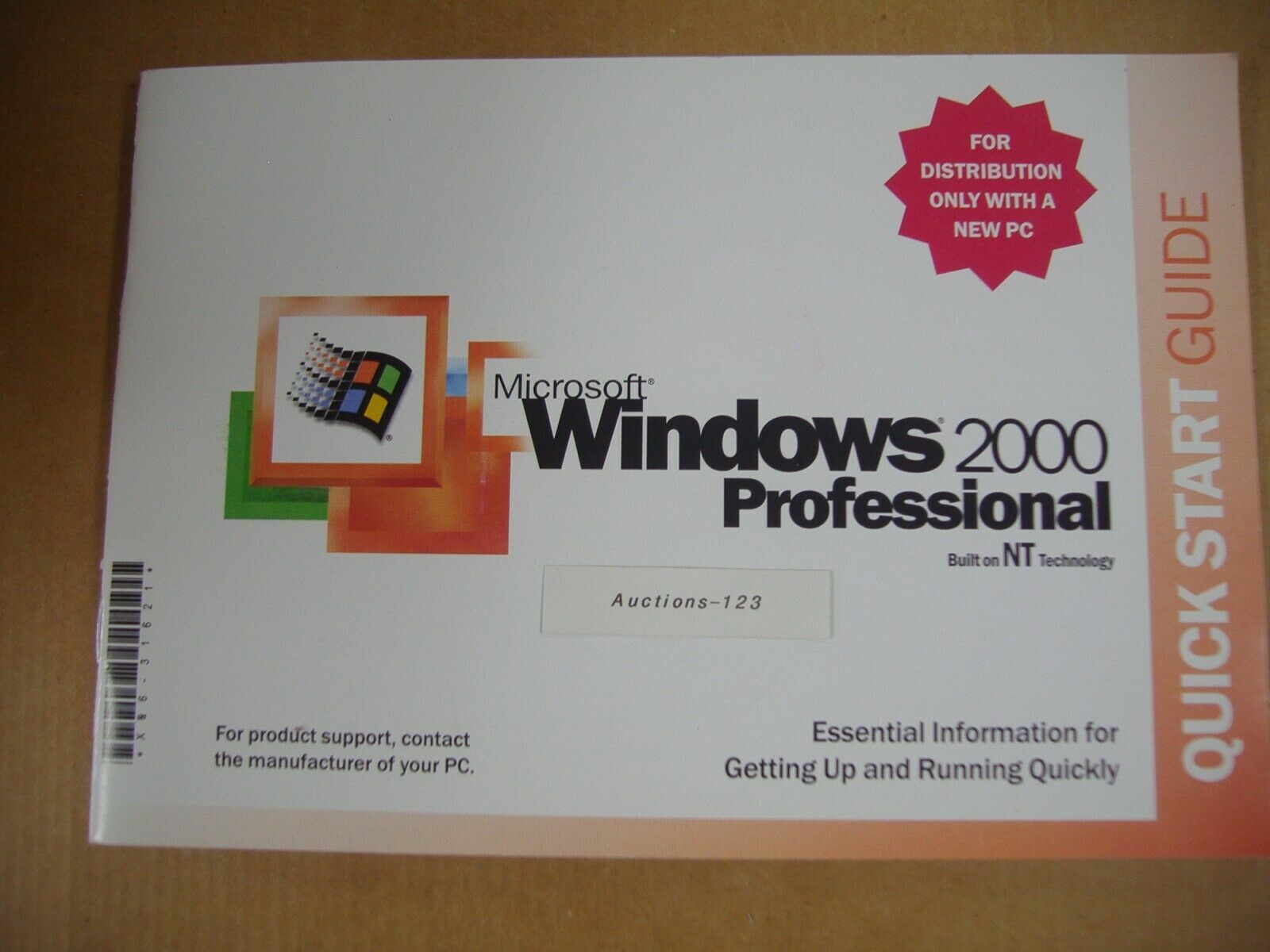 MICROSOFT WINDOWS 2000 PROFESSIONAL FULL OPERATING SYSTEM MS WIN PRO=NEW=