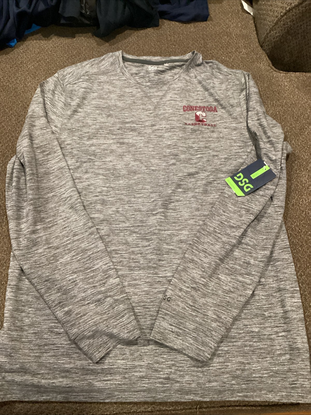 Conestoga High School Basketball DSG Long Sleeve Tee Mens L New With Tags