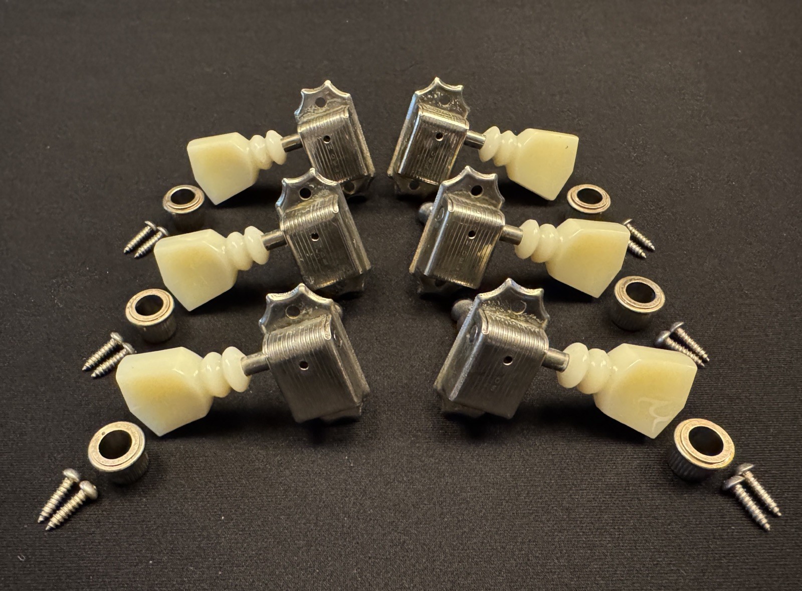 Gibson Reissue Kluson Light Aged Relic Nickel Single Line Double Ring Tuners R0