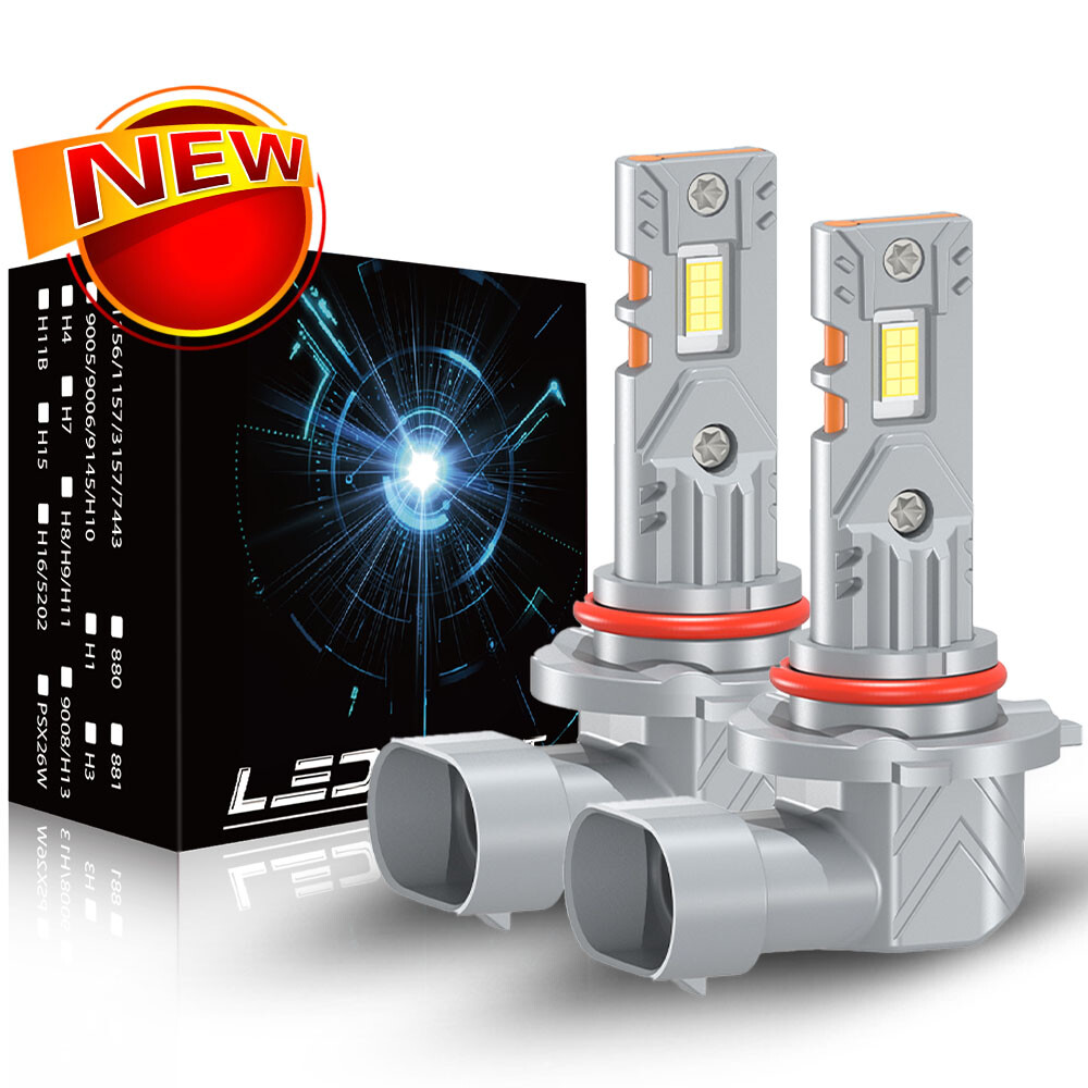 For Kia Forte 2022-2023 2PCS 9005 Front LED Headlight Bulbs Hi/Low Beam white