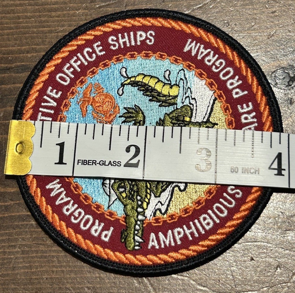 Program Executive Office (PEO) Ships Amphibious Warfare Program Patch 4x4