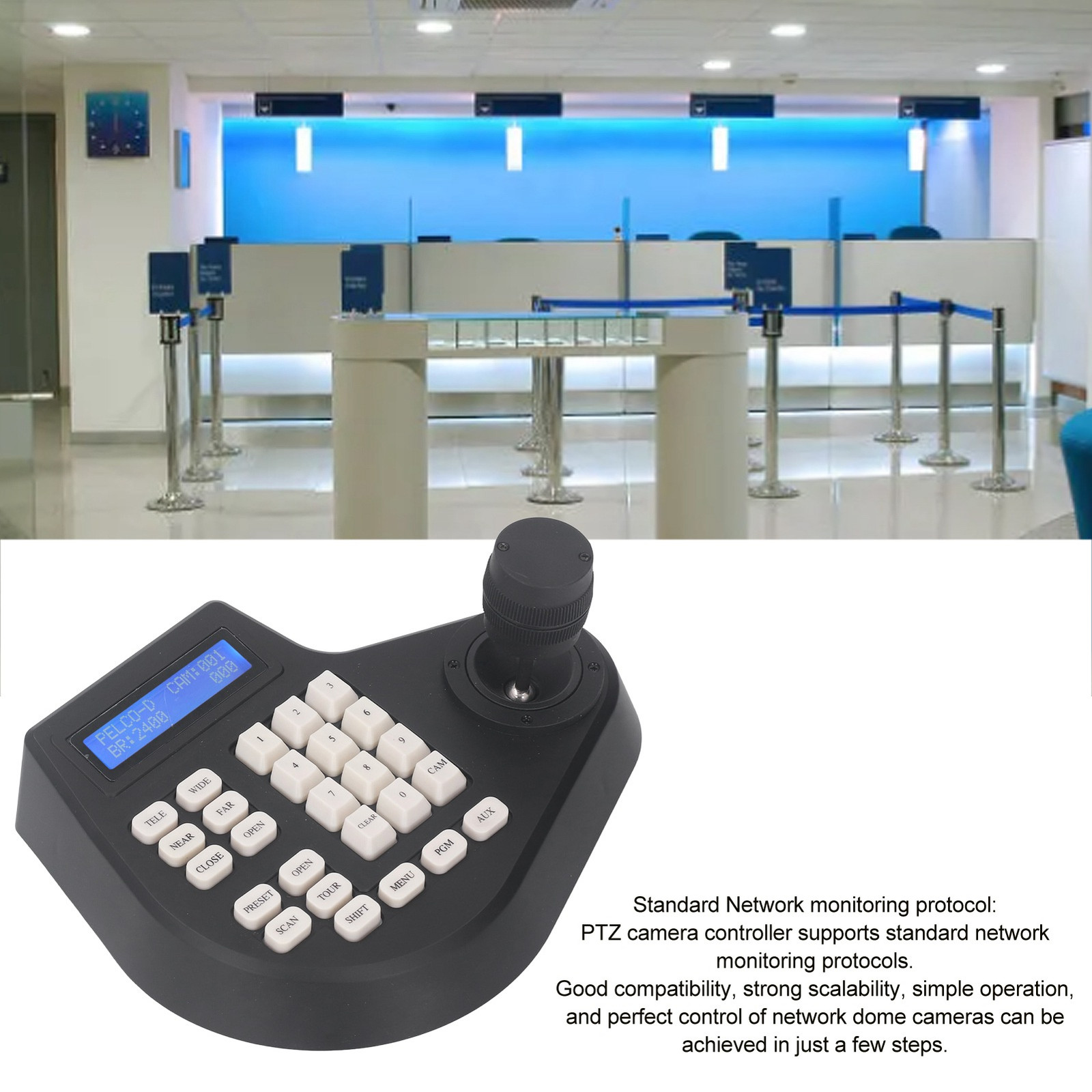 Pan Tilt Keyboard Controller Analog Coaxial Dome Camera Controller Tool Part