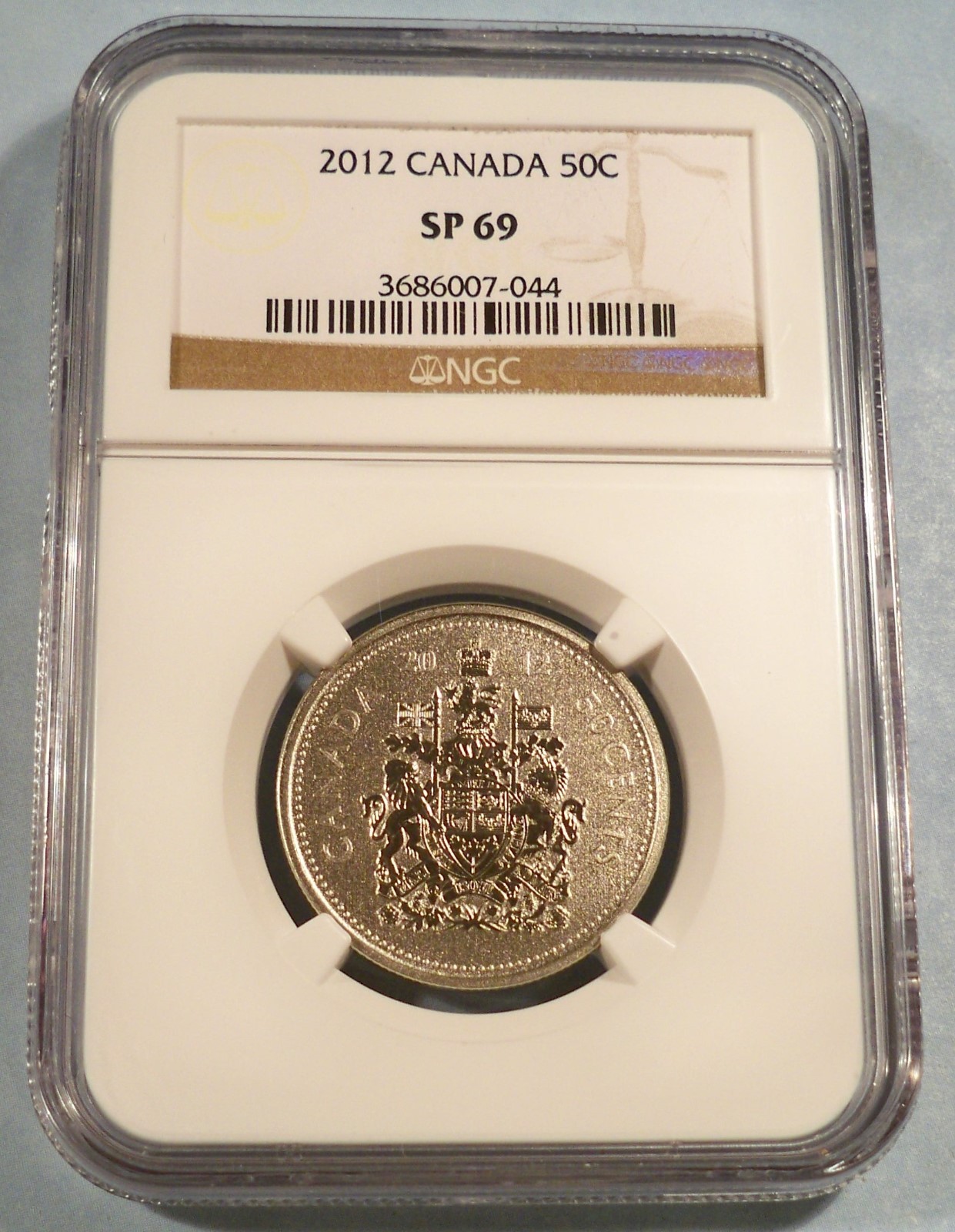 2012 CANADA NGC SP69 50c REVERSE PROOF TYPE HALF DOLLAR SPECIMEN SP MS 69