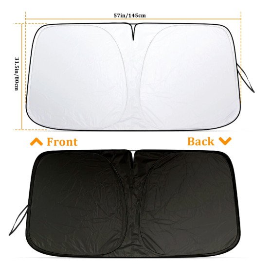 For Chrysler Foldable Car Windshield Sun Shade Shield Cover Visor UV Heat Block