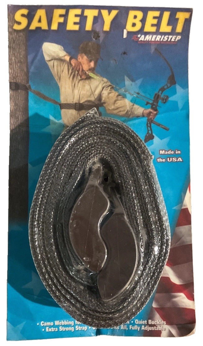 Ameristep Hunter’s Safety Belt Made In USA Model 202 New Old Stock In Package