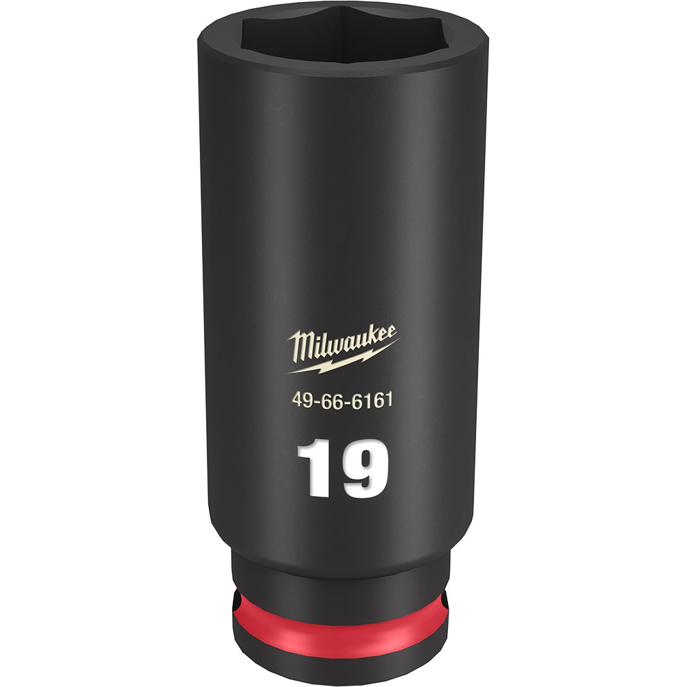 Milwaukee 49-66-6161 SHOCKWAVE Impact Duty 3/8" Drive 19MM Deep 6 Point Socket