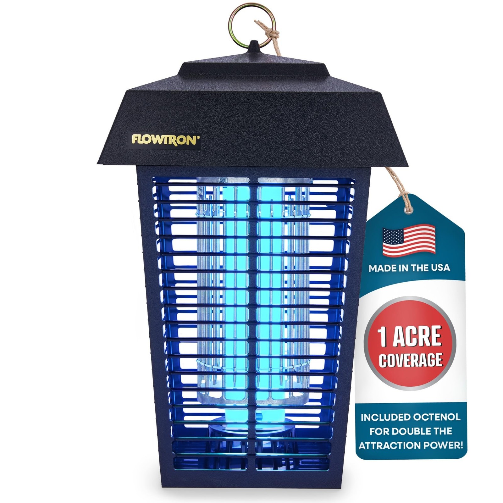 Flowtron Bug Zapper, 1 Acre of Outdoor Coverage with Powerful 40W Bulb & 5600...