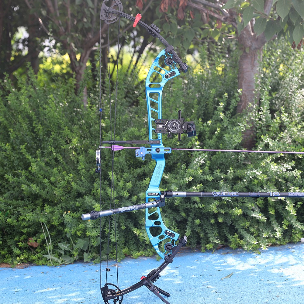 Single Side V-Bar Adjustable Aluminum Compound Bow Stabilizer Archery Shooting