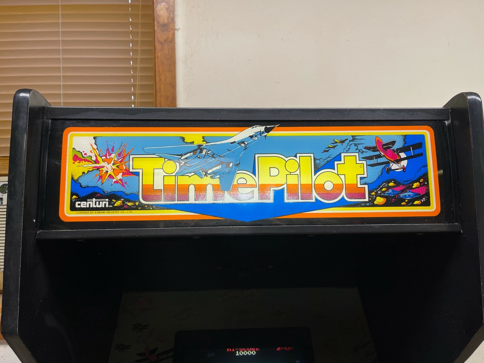 1982 Centuri TIME PILOT dedicated Video Arcade Game - FREE SHIPPING