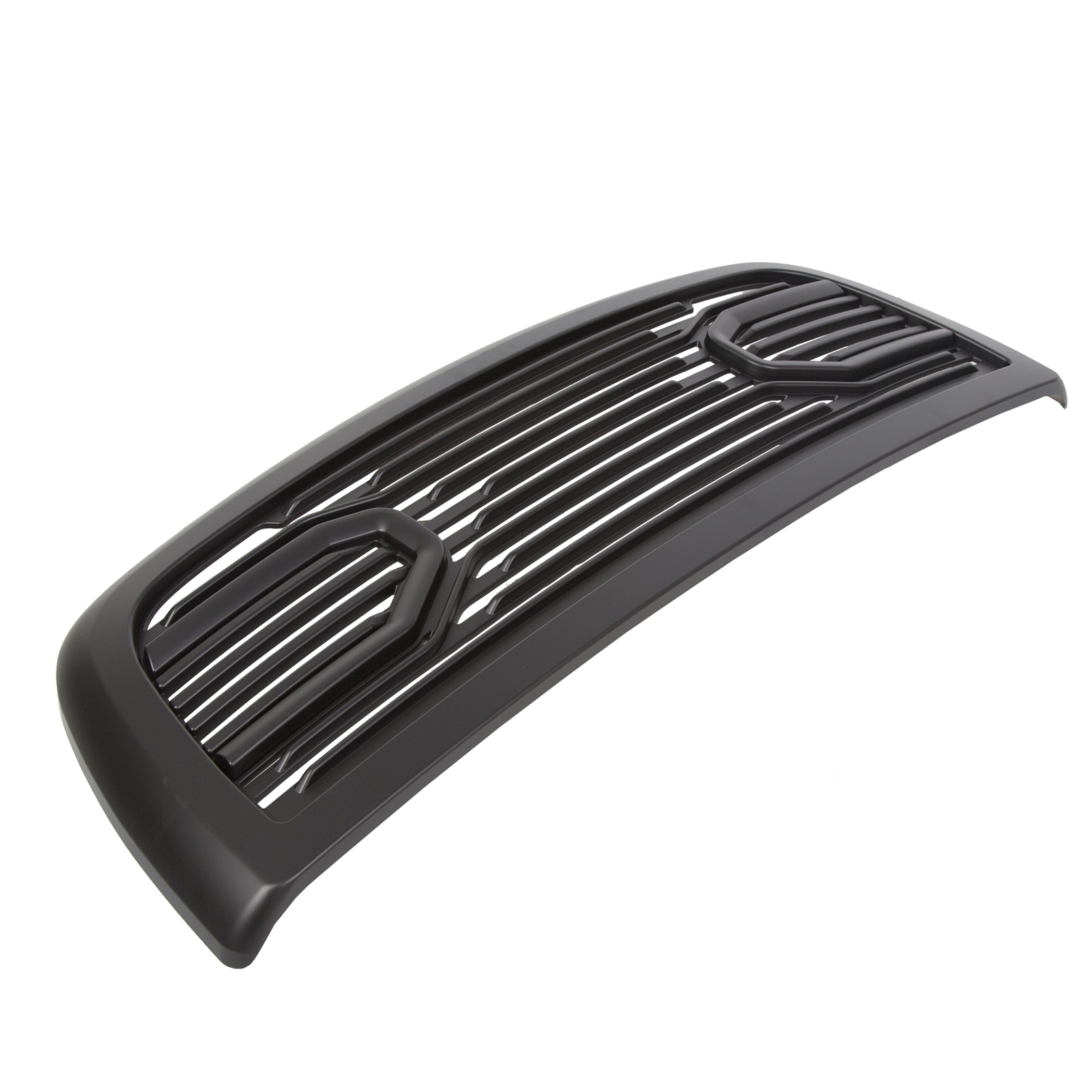 For Dodge Ram 2500 3500 4500 10-18 Black Big Horn Front Bumper Upper Grill Shell
