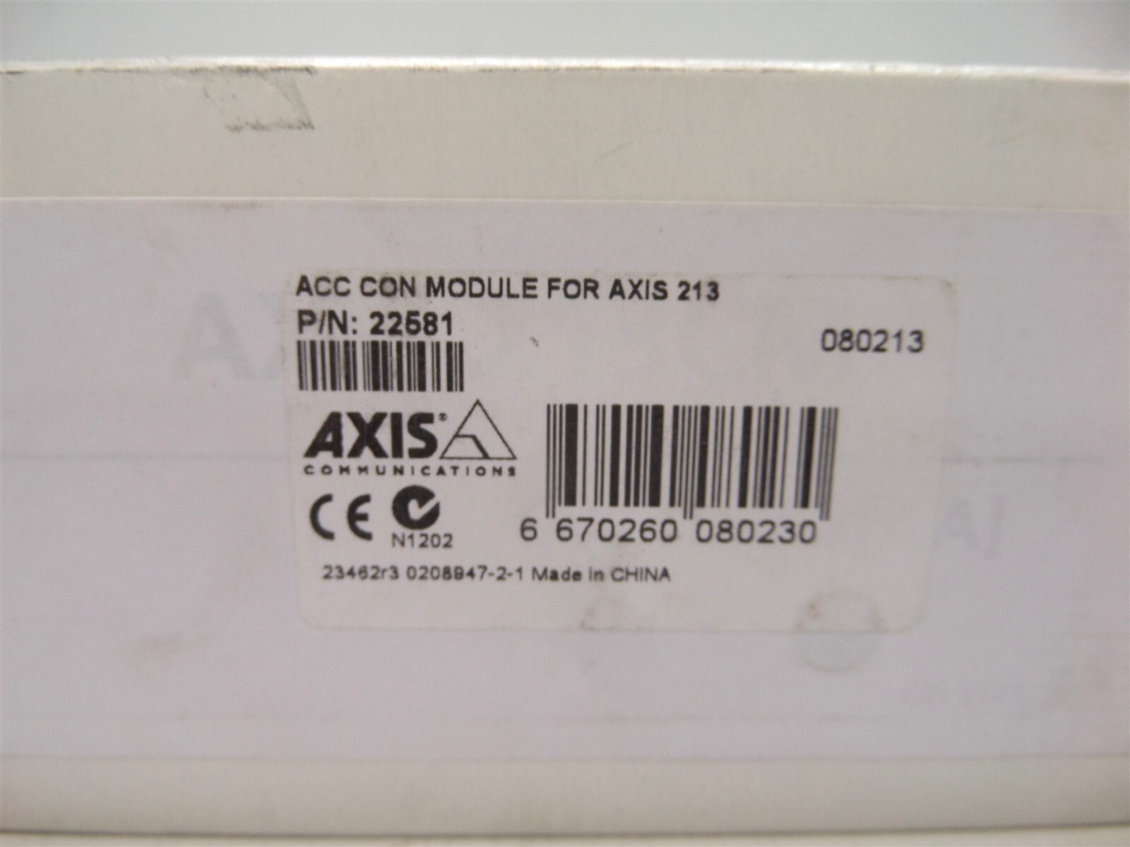 Axis Communications 22581 ACC CON Module for Axis 213 Camera