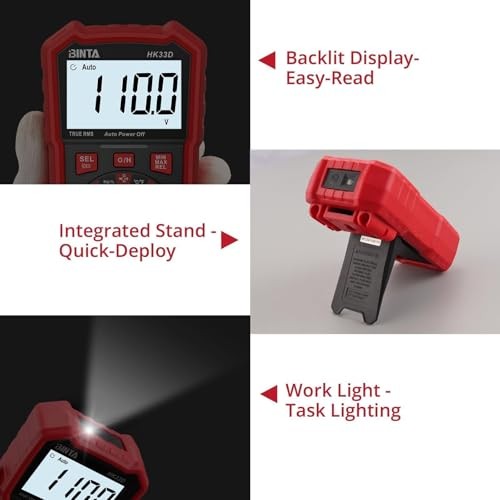 NCV Multimeter with Auto-Ranging Auto-Ranging Tester for 6000 Counts
