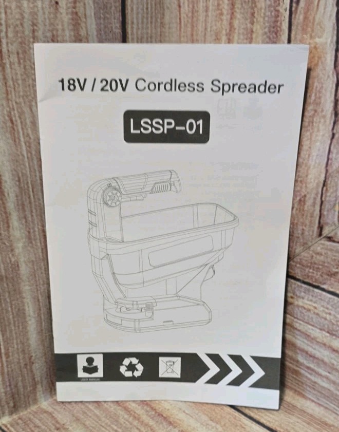 Power Spreader Compatible for Dewalt 20V/60V Battery, Seed Spreader "NEW"