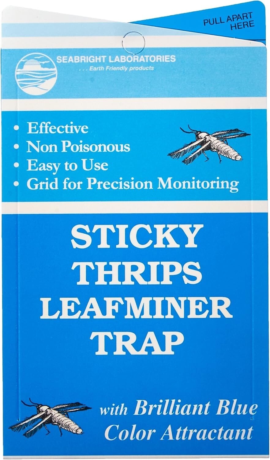 STICKY THRIP LEAFMINER TRAP 5 Count Control Pests Long Lasting Weatherproof