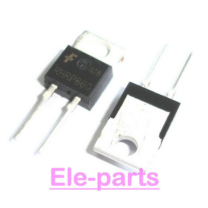 50 PCS RHRP860 TO-220AC 8A, 400V - 600V Hyperfast Diodes Transistor Chip