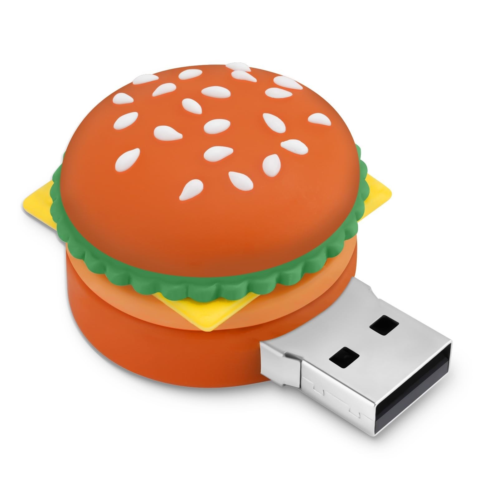 64GB USB Flash Drive Hamburger-Shaped, BorlterClamp Novelty USB Drive Thumb D...