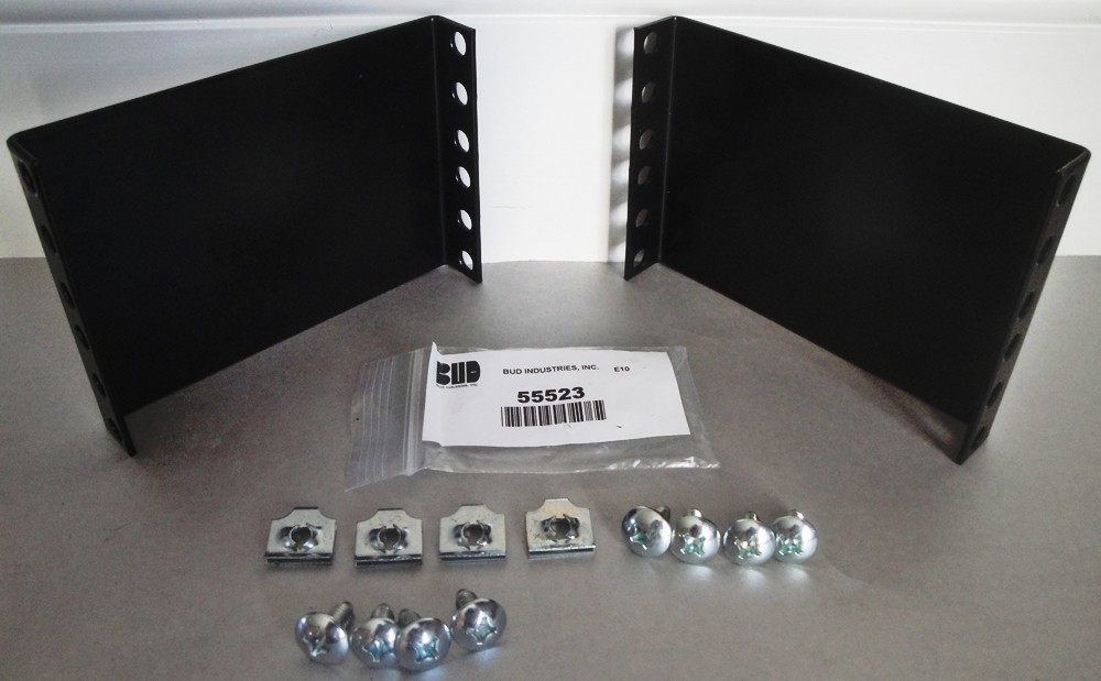 Bud PE-1600 2RU Rack Panel Extender Panel - Pair