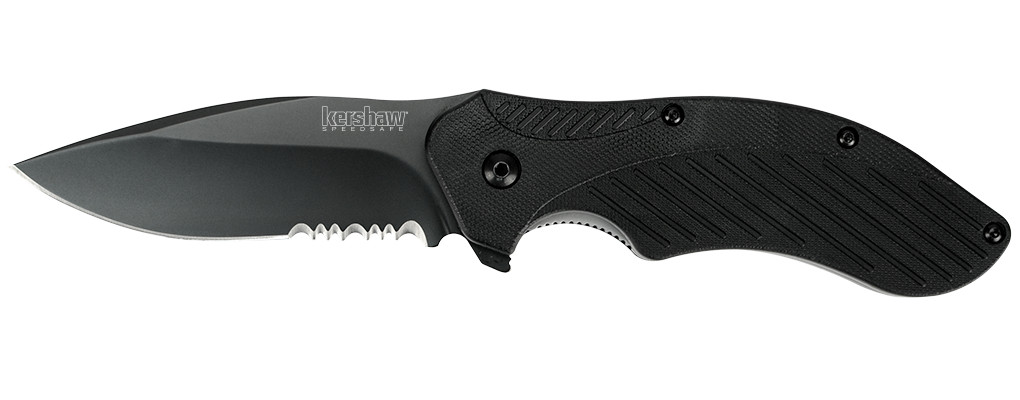 KERSHAW 1605CKTST Black CLASH Spring Assist SPEEDSAFE Knife Ken Onion