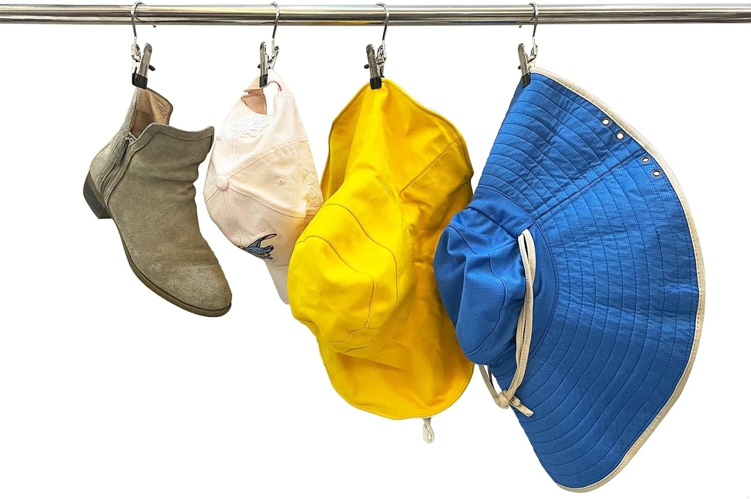 12 Pack Boot Hangers for Closet, Hanging Hooks for Pants, Socks, Gloves & Hats