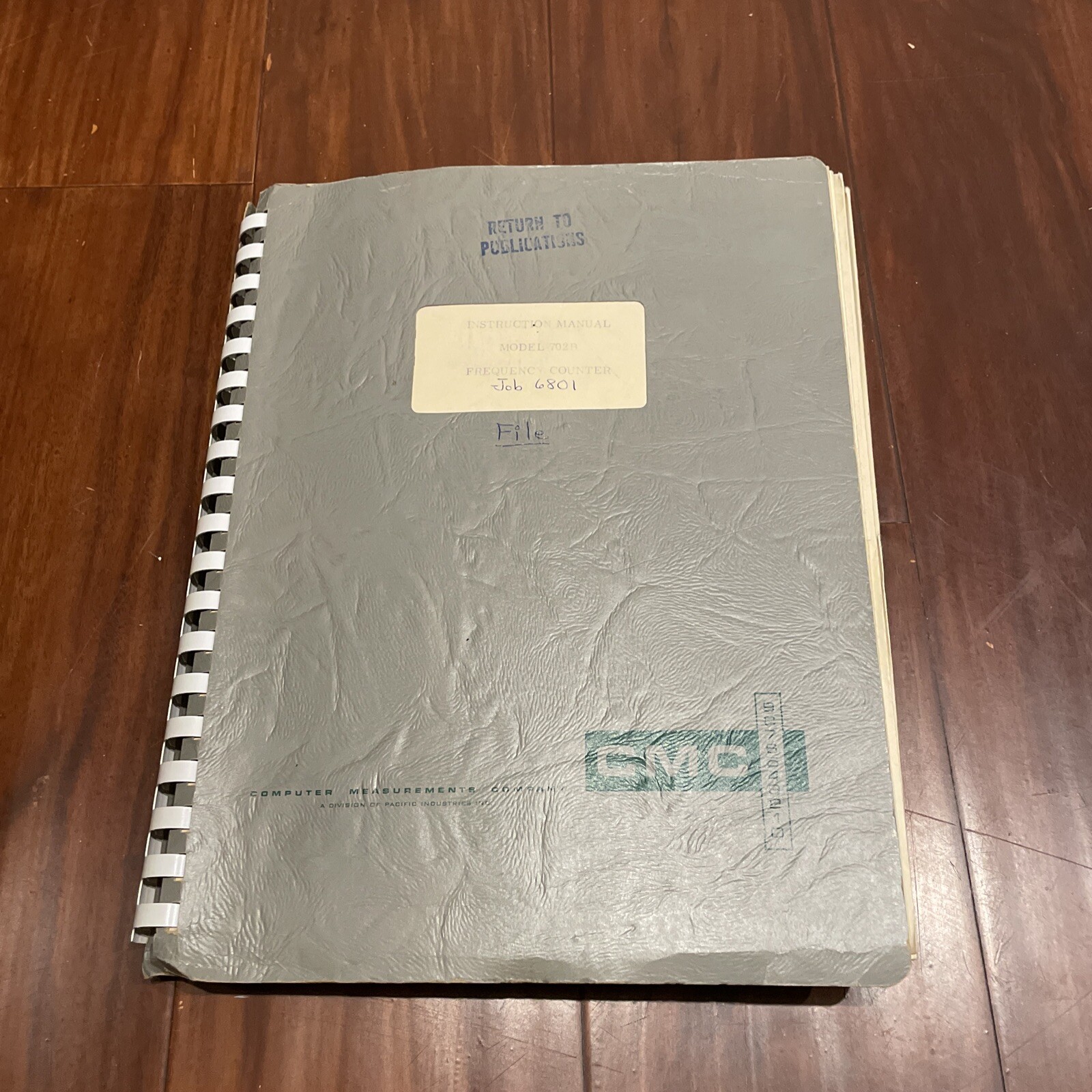CMC Model 702B Frequency Counter Instruction Manual