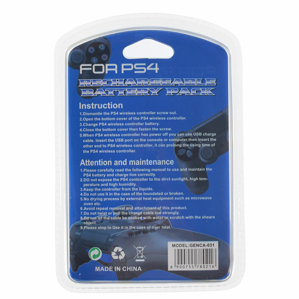 2X Replacement Battery For Sony Playstation 4 PS4 Wireless Controller - LIP1522