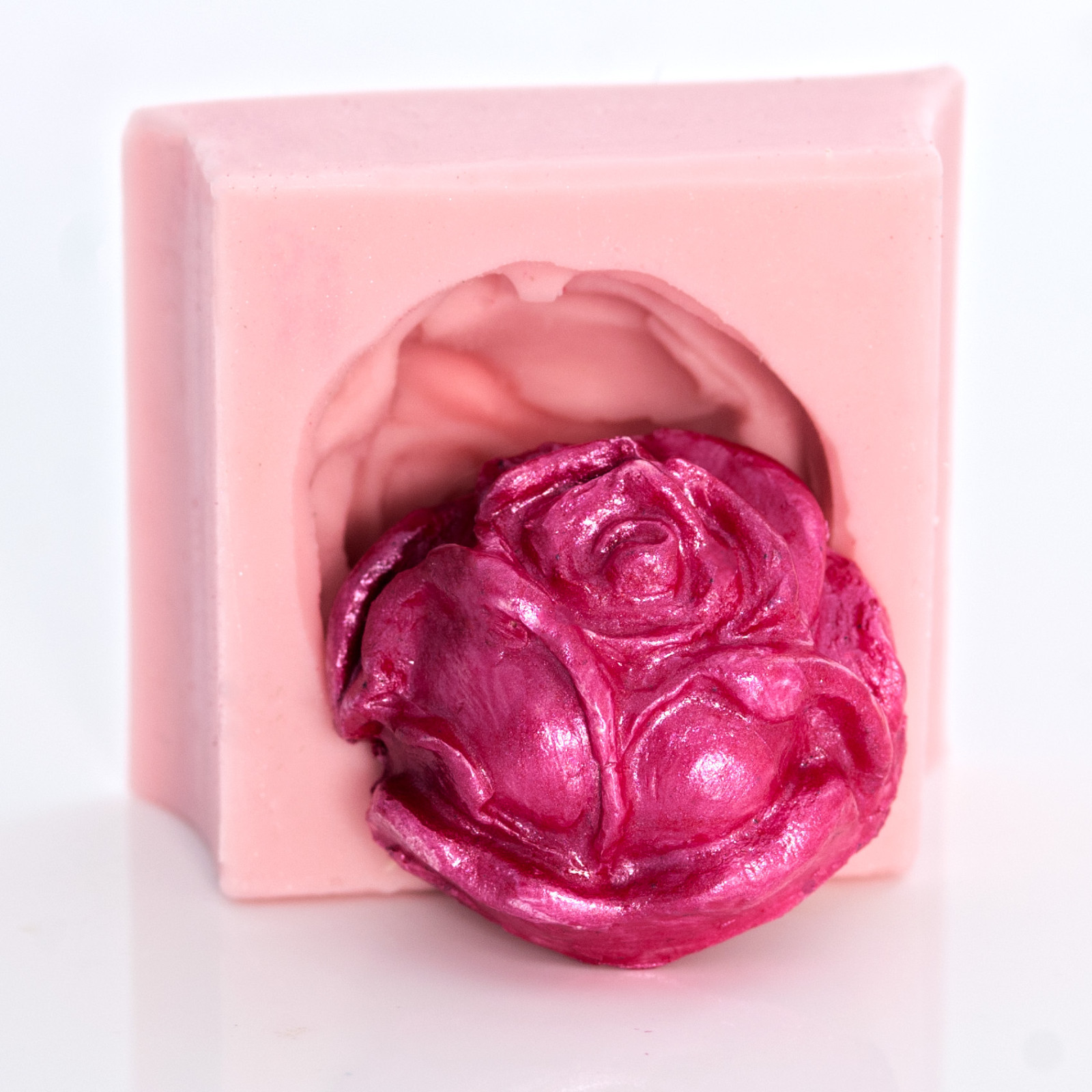 Rose Silicone Soap, Wax, Clay, Fondant, Chocolate, PMC,Resin Mold - Mould  (533)