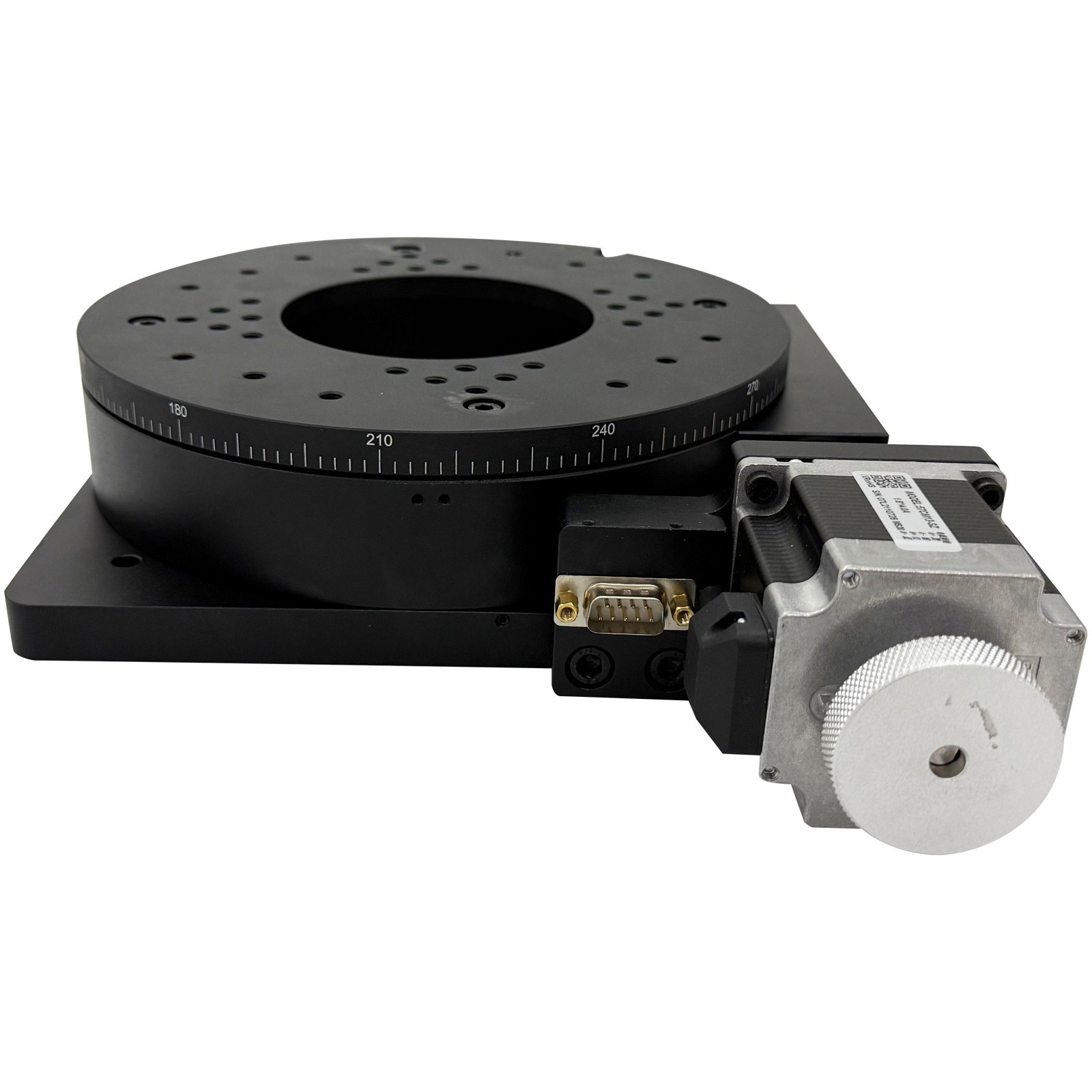 Two-Phase Stepper Driver Motorized Precision Rotary Table Worm Gear Drive