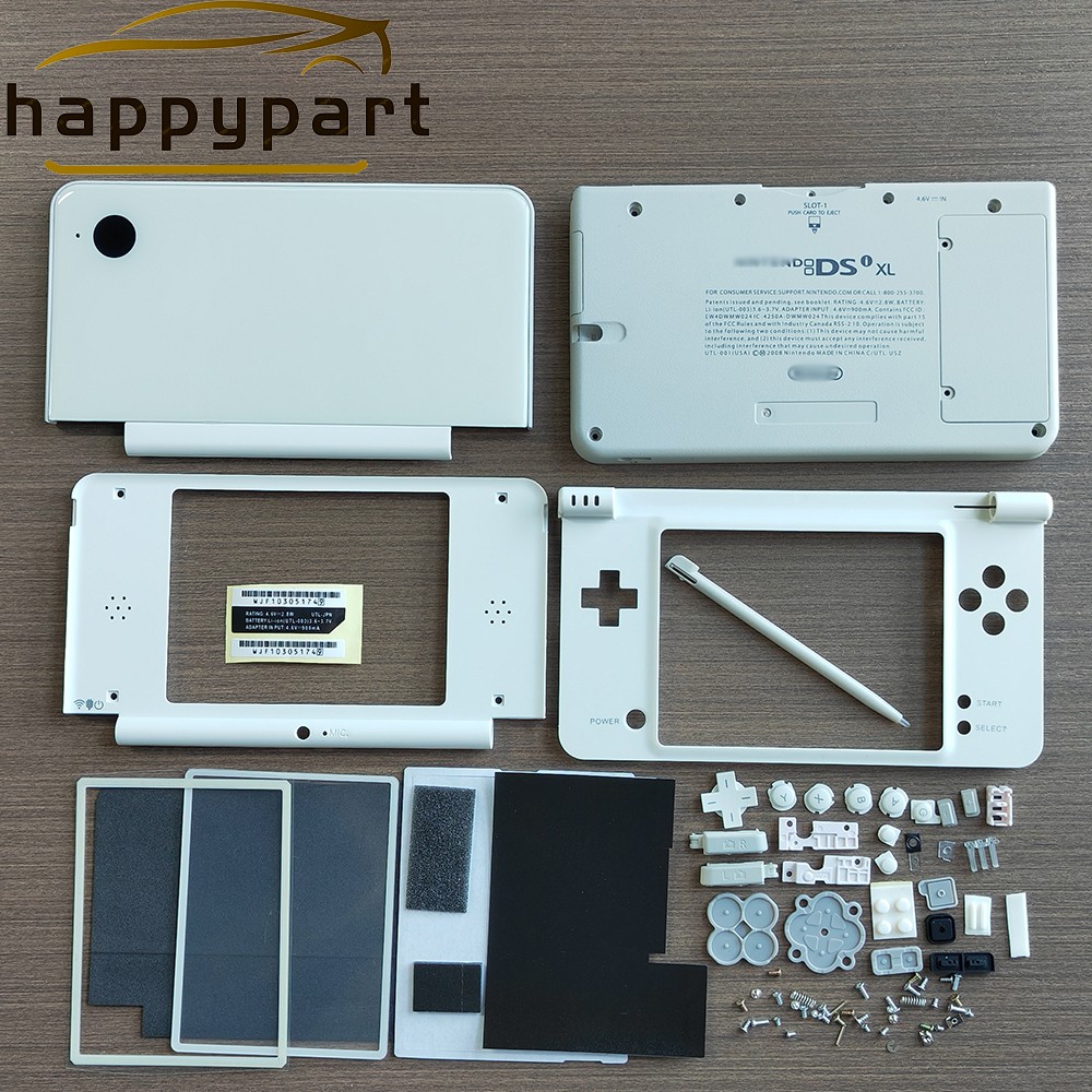 Housing Shell for Nintendo DSi XL Lens Shell Tools Screen Replacement White US
