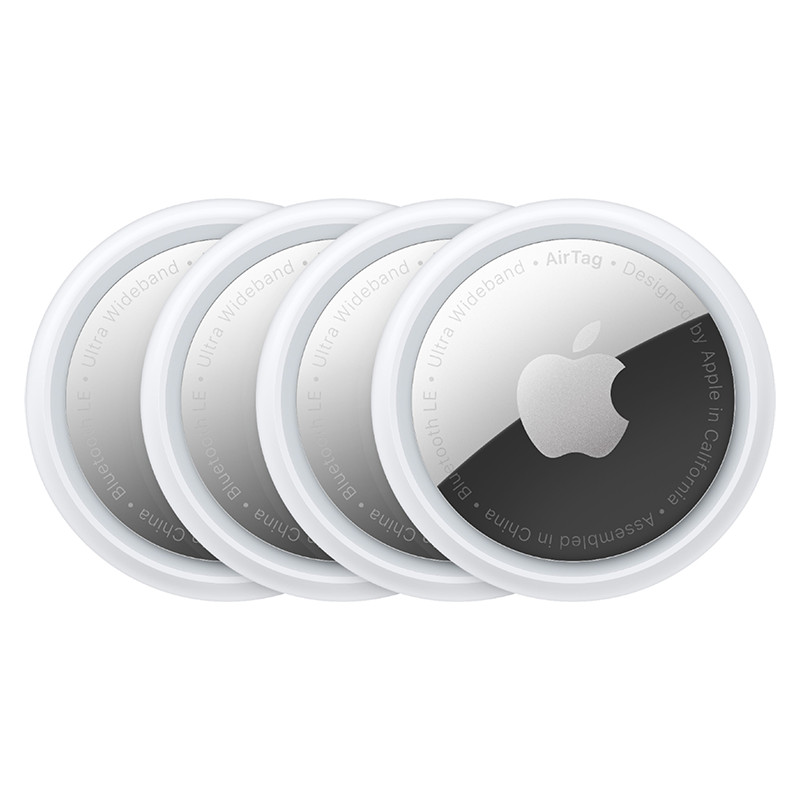 Apple AirTag Location Tracker 4 Pack Silver/White MX542AM/A