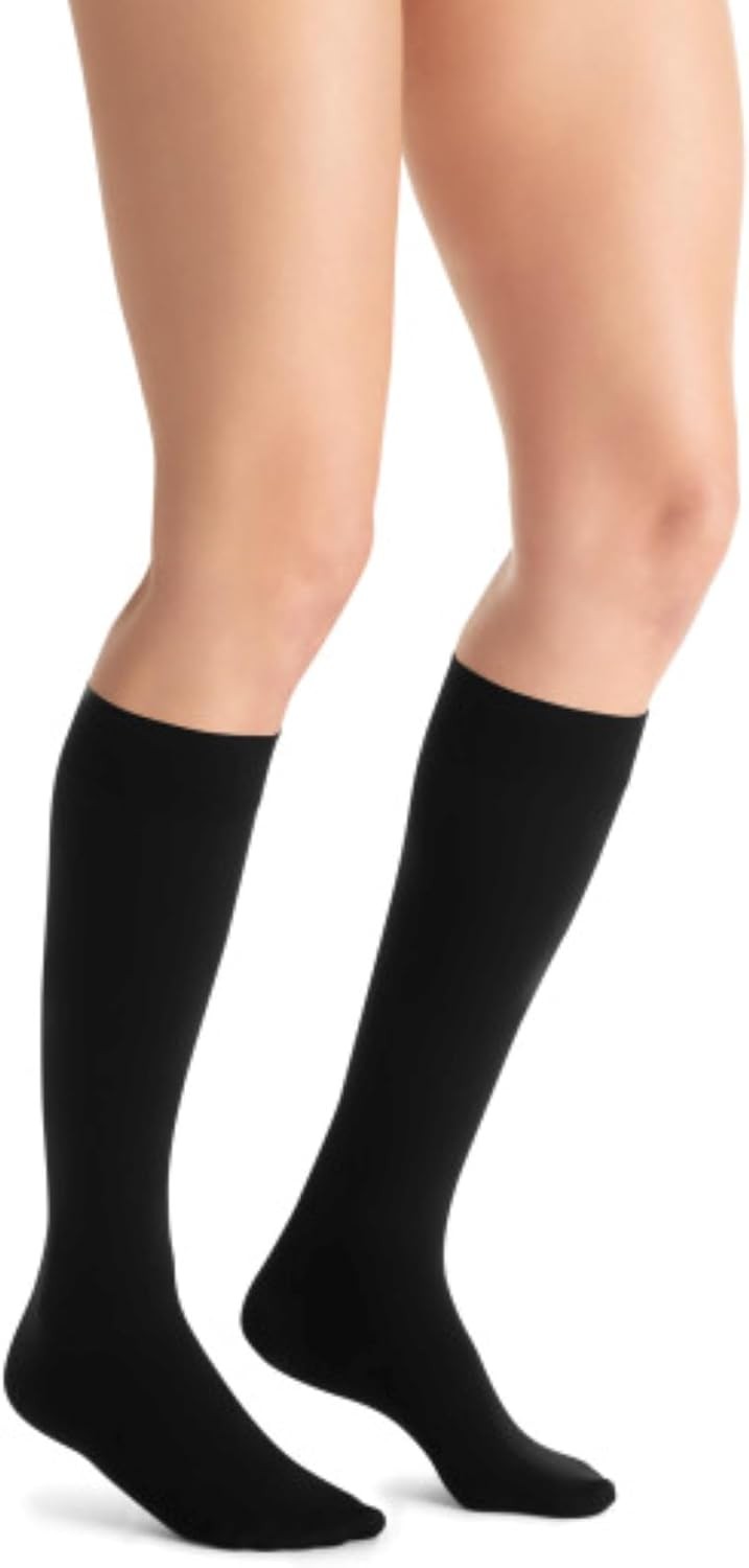 JOBST Opaque Soft Fit Knee Highs 15-20mmHg Black X-Large