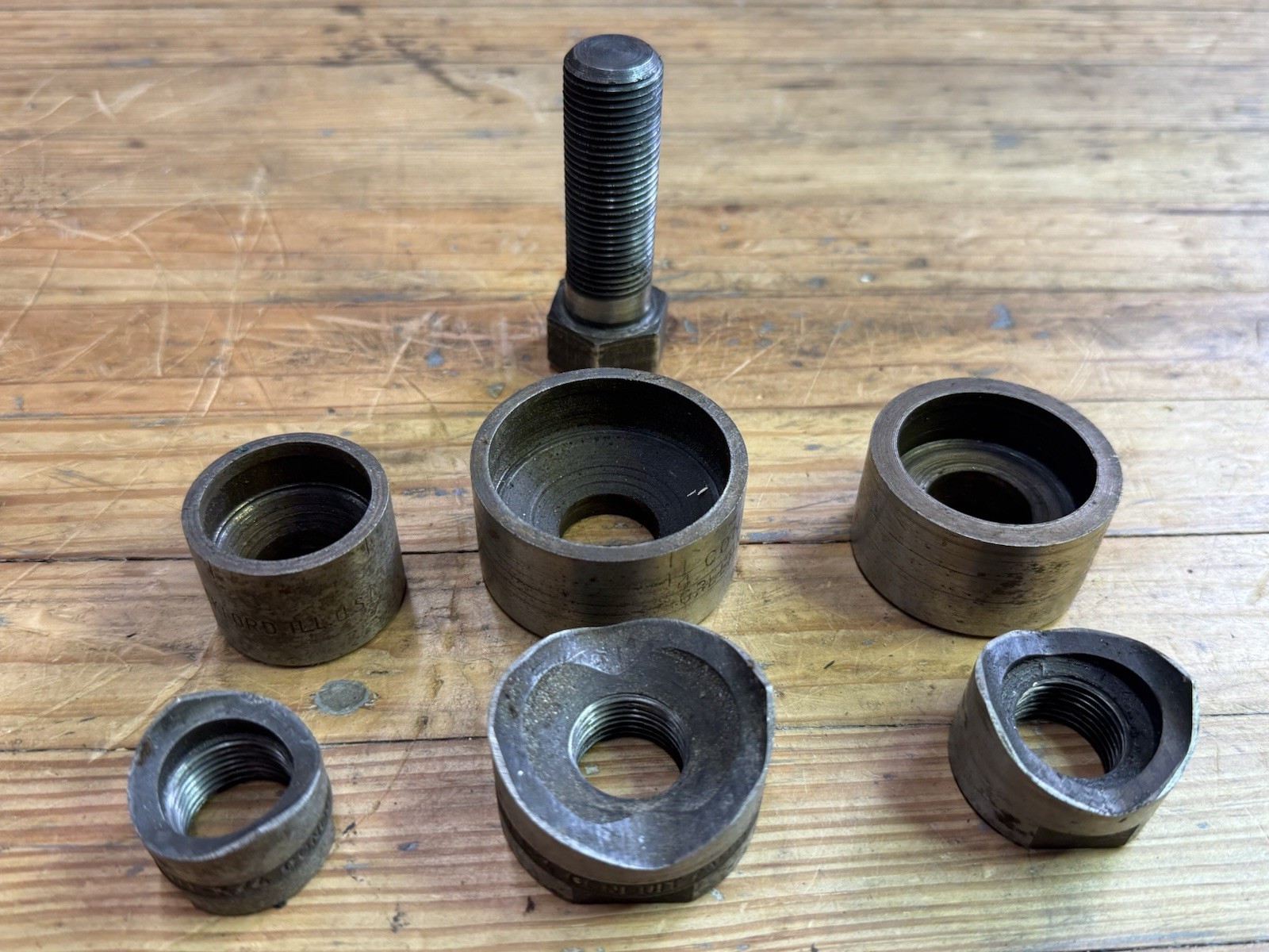 Greenlee 3/4” 1” & 1 1/4” Knockout with Draw Stud AV249 AV123 AV127