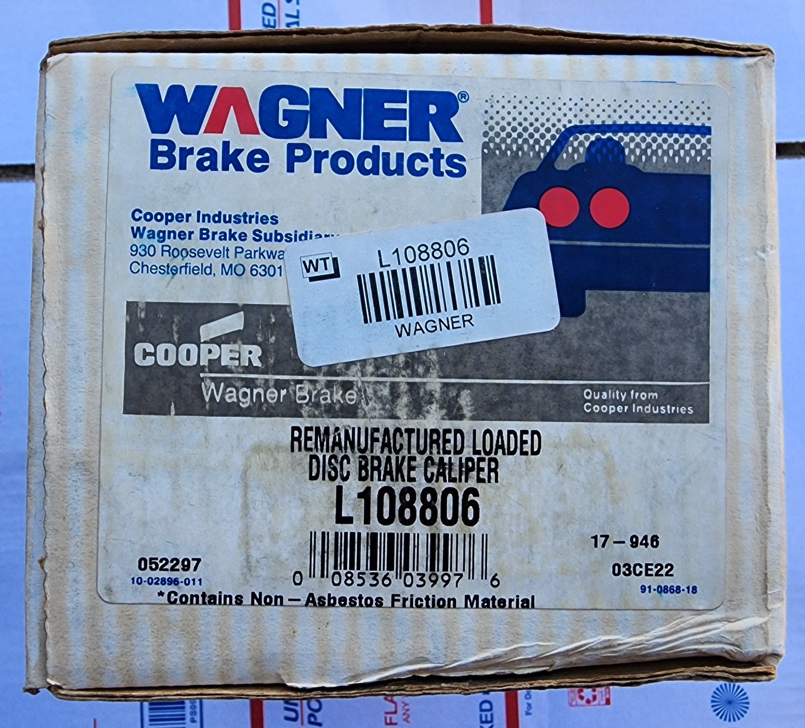 1984-1989 Nissan 300ZX Wagner L108806 Front Right Brake Caliper Oil Switch Z31