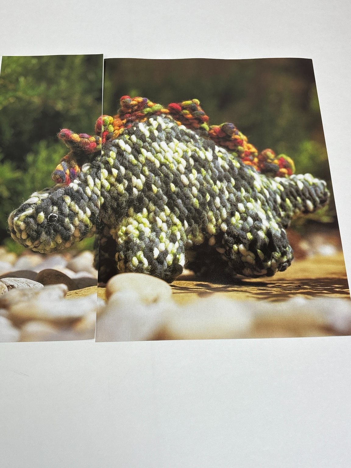 Stig Steg Dinosaur Toy  Knitting Pattern Book Pages