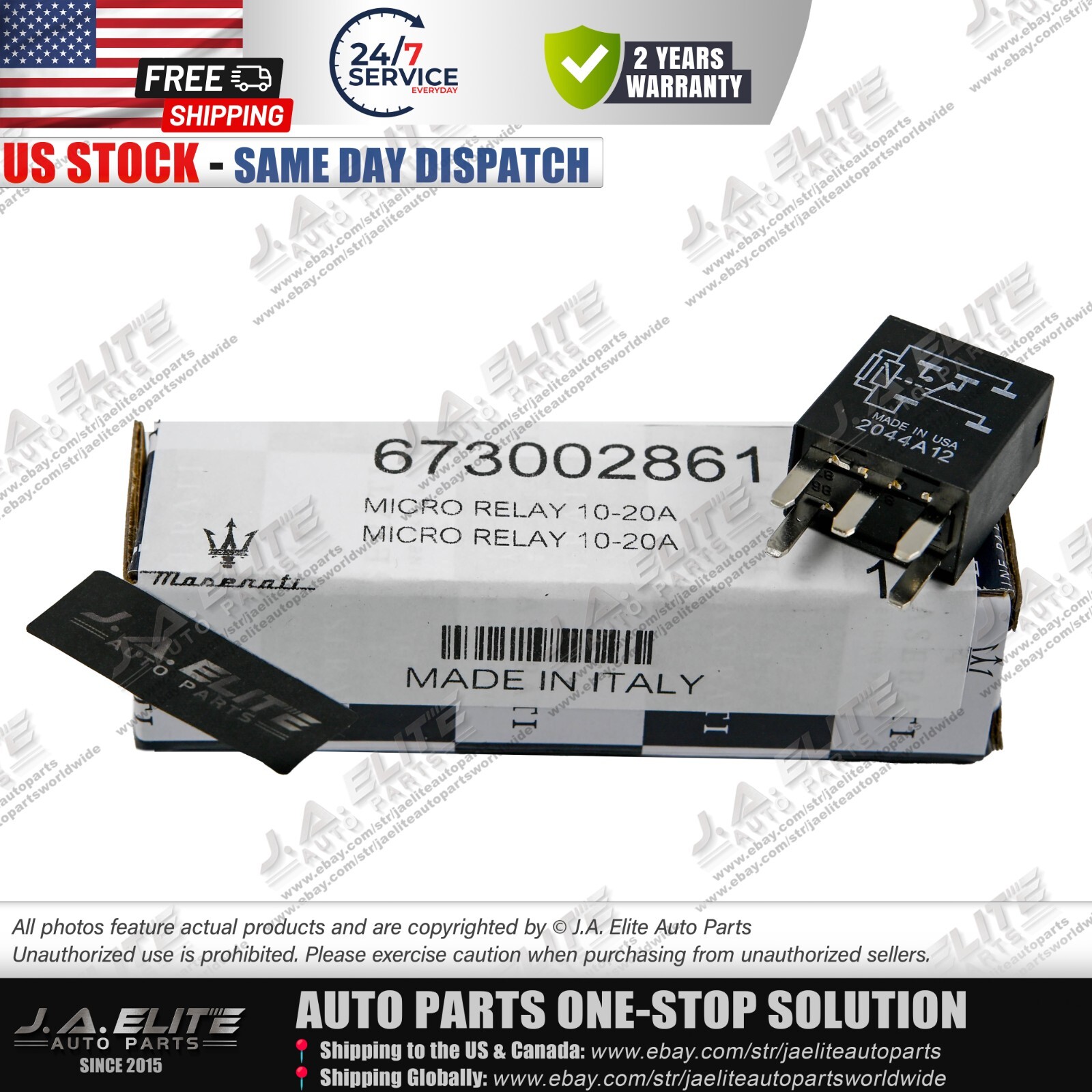 Power Relay Replace for Maserati Quattroporte Ghibli Levante 673002861