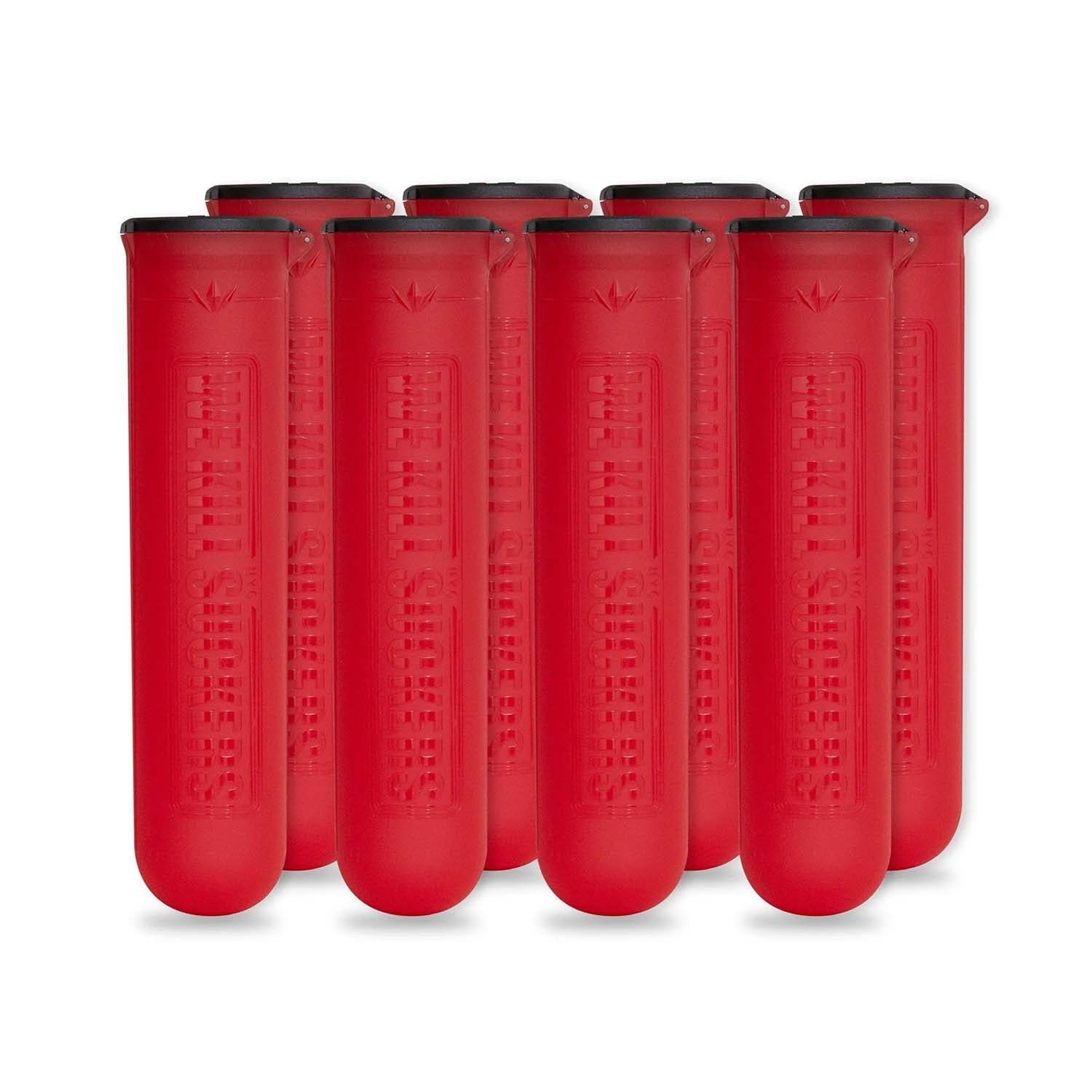 Bunkerkings ESC Paintball Pods - 140rd - 8 Pack - Red