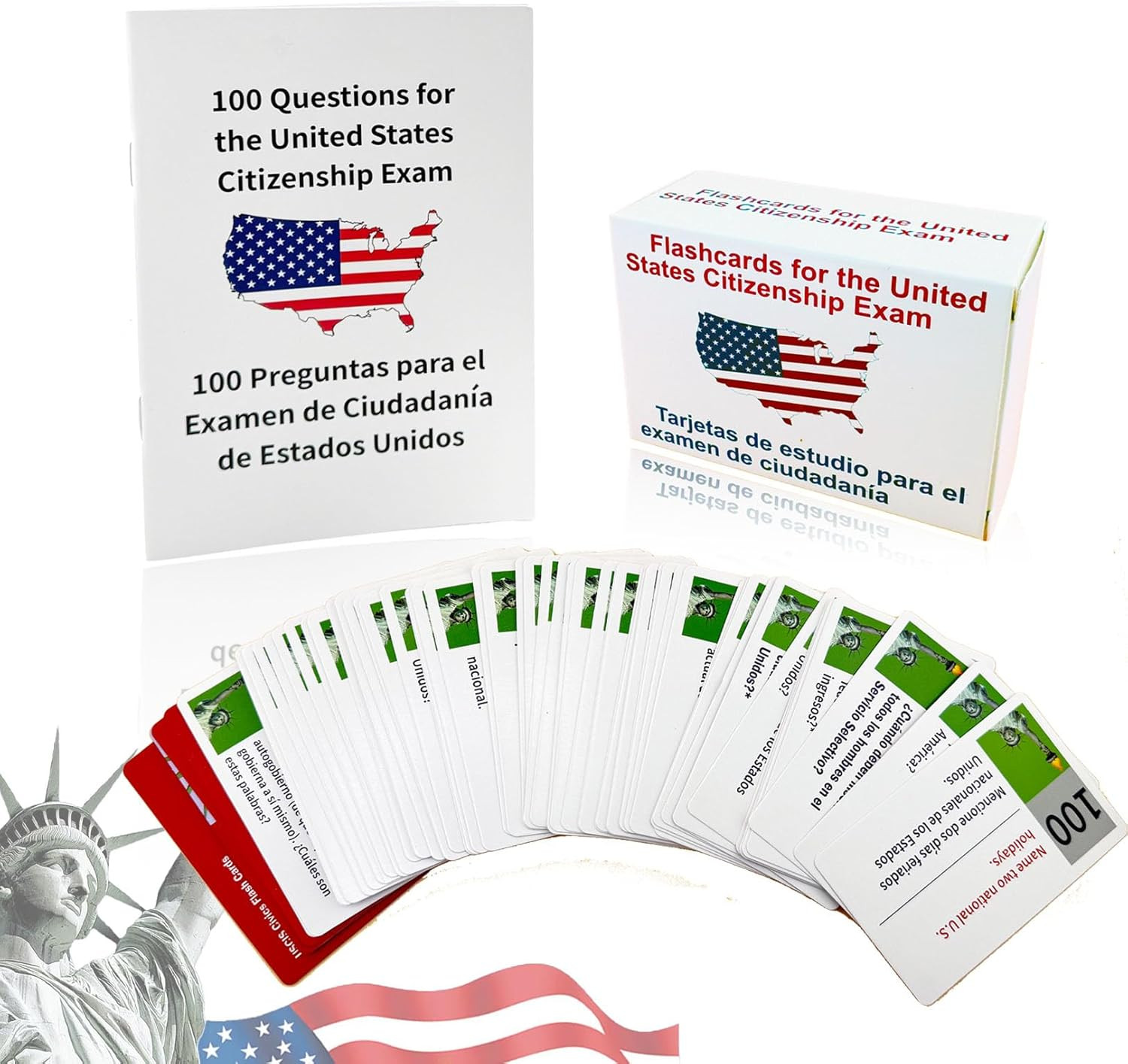 Tarjetas Para La Ciudadania 2026 De Las 100 Preguntas，U.S. Citizenship Flash