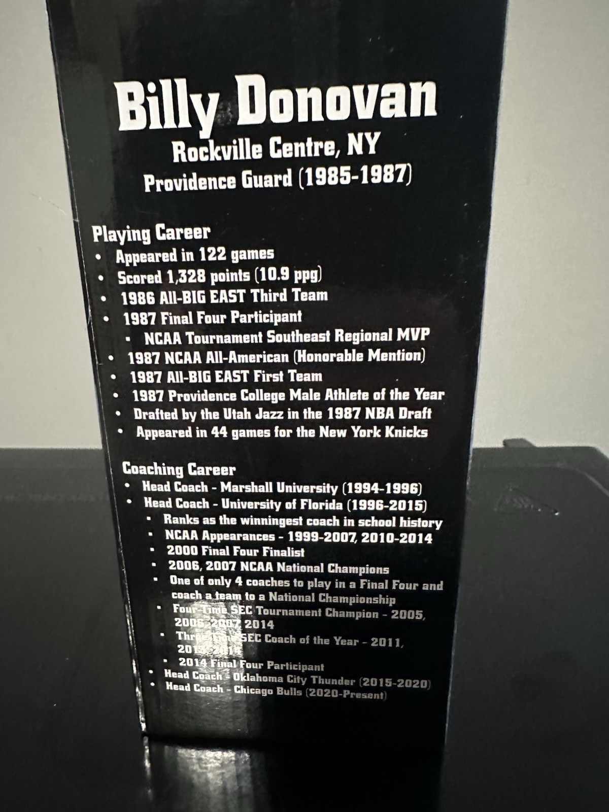 Providence College Friars BILLY DONOVAN BOBBLEHEAD