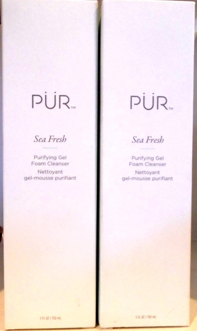 PUR Minerals SEA FRESH Purifying Gel Foam Cleanser 5 oz NIB 2-PACK
