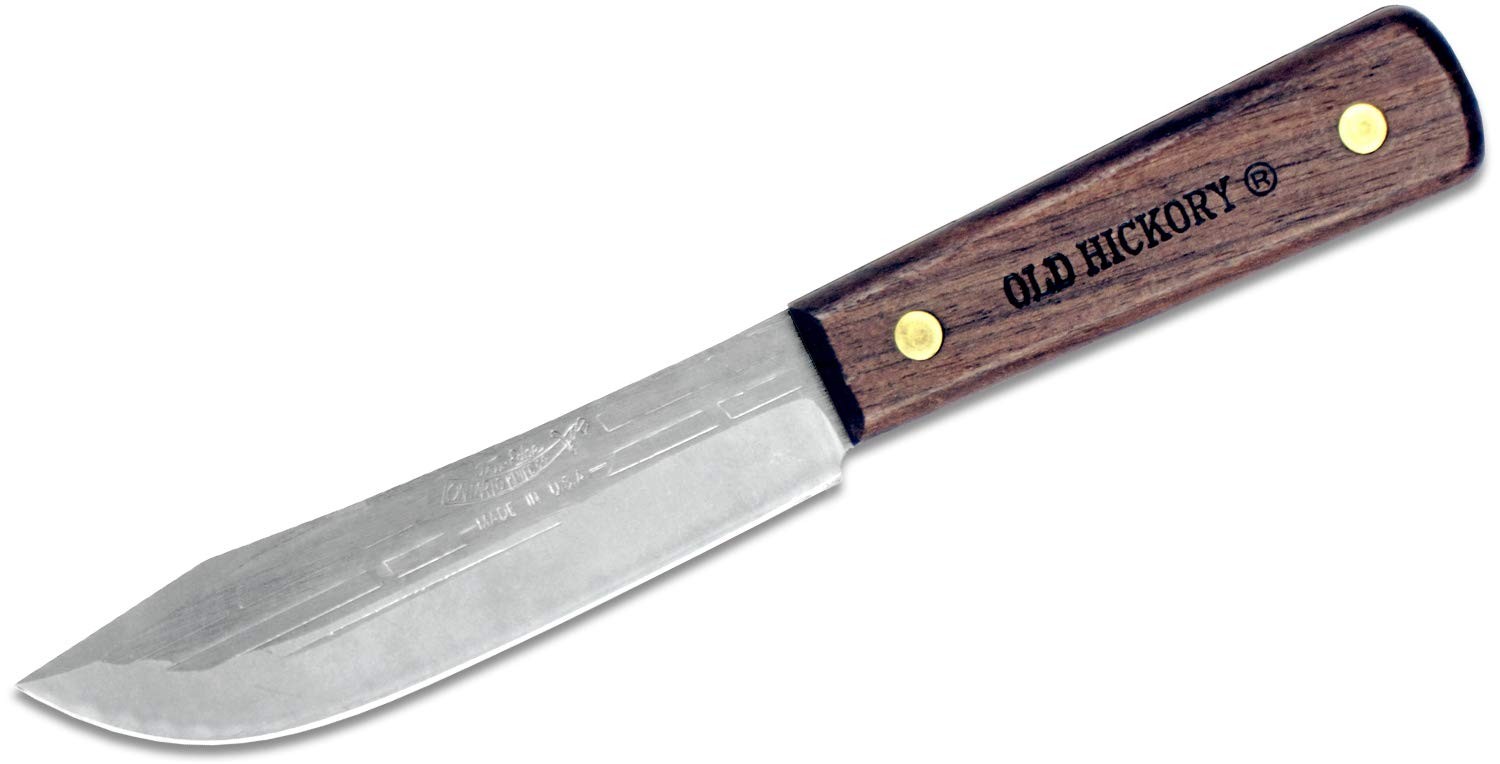 Ontario Knife Old Hickory Hunting 5.5" Carbon Brown Wood OH7026
