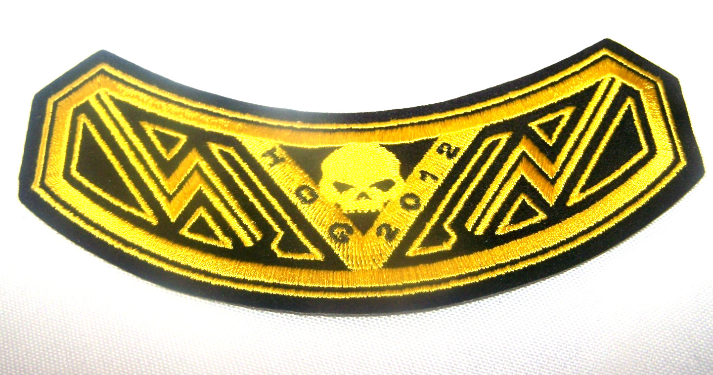 ⭐HARLEY DAVIDSON OWNERS GROUP HOG H.O.G. 2012 VEST SNAKE SKIN ROCKER PATCH