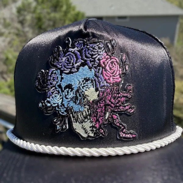Grateful Dead Satin Snapback: "Black Widow Bertha"