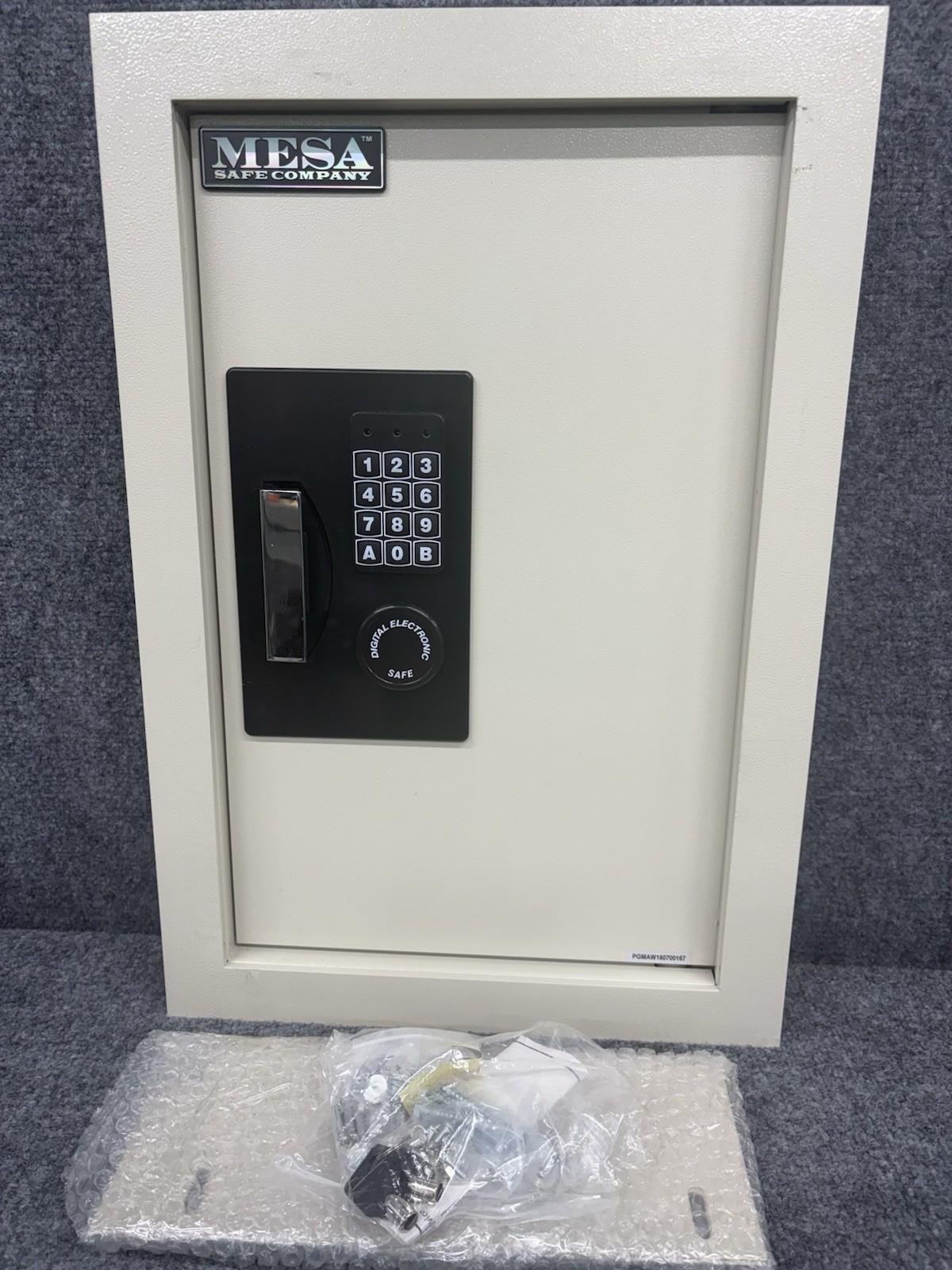 Mesa Safe Company MAWS-2113E Wall Safe Keypad Electronic, Adjustable Shelves