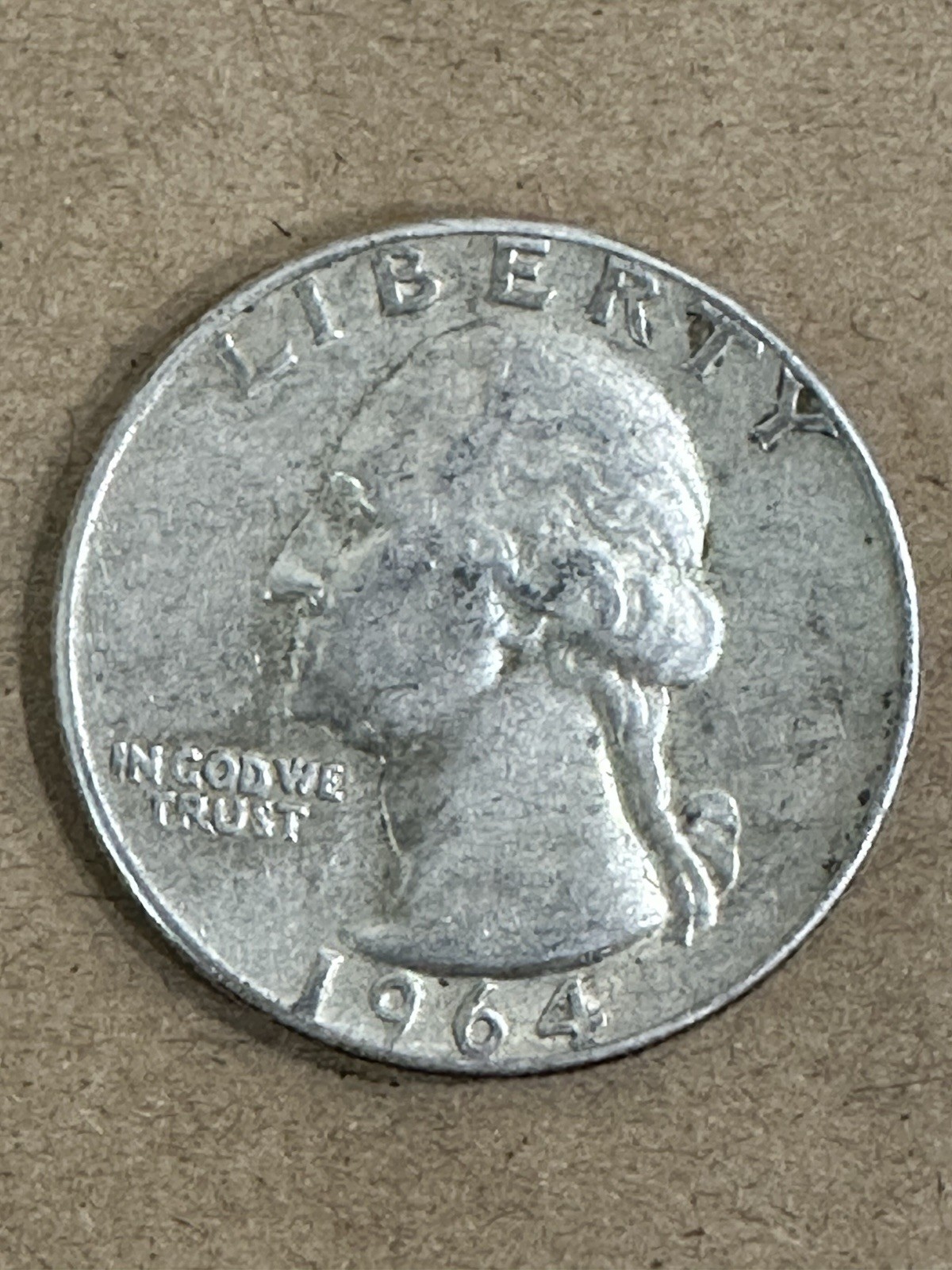 1964-P 25C Washington Quarter 90% Silver