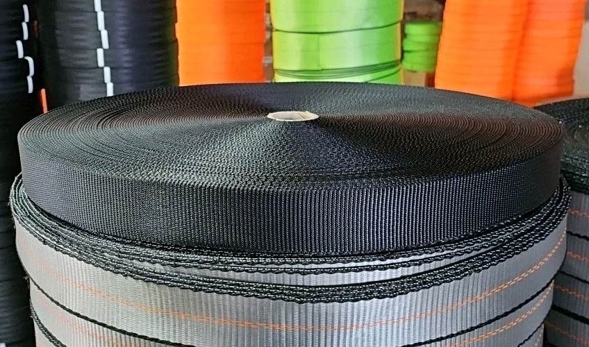 280' Roll of 1-23/32" Black Tie Down Webbing - 22 Available NEW!
