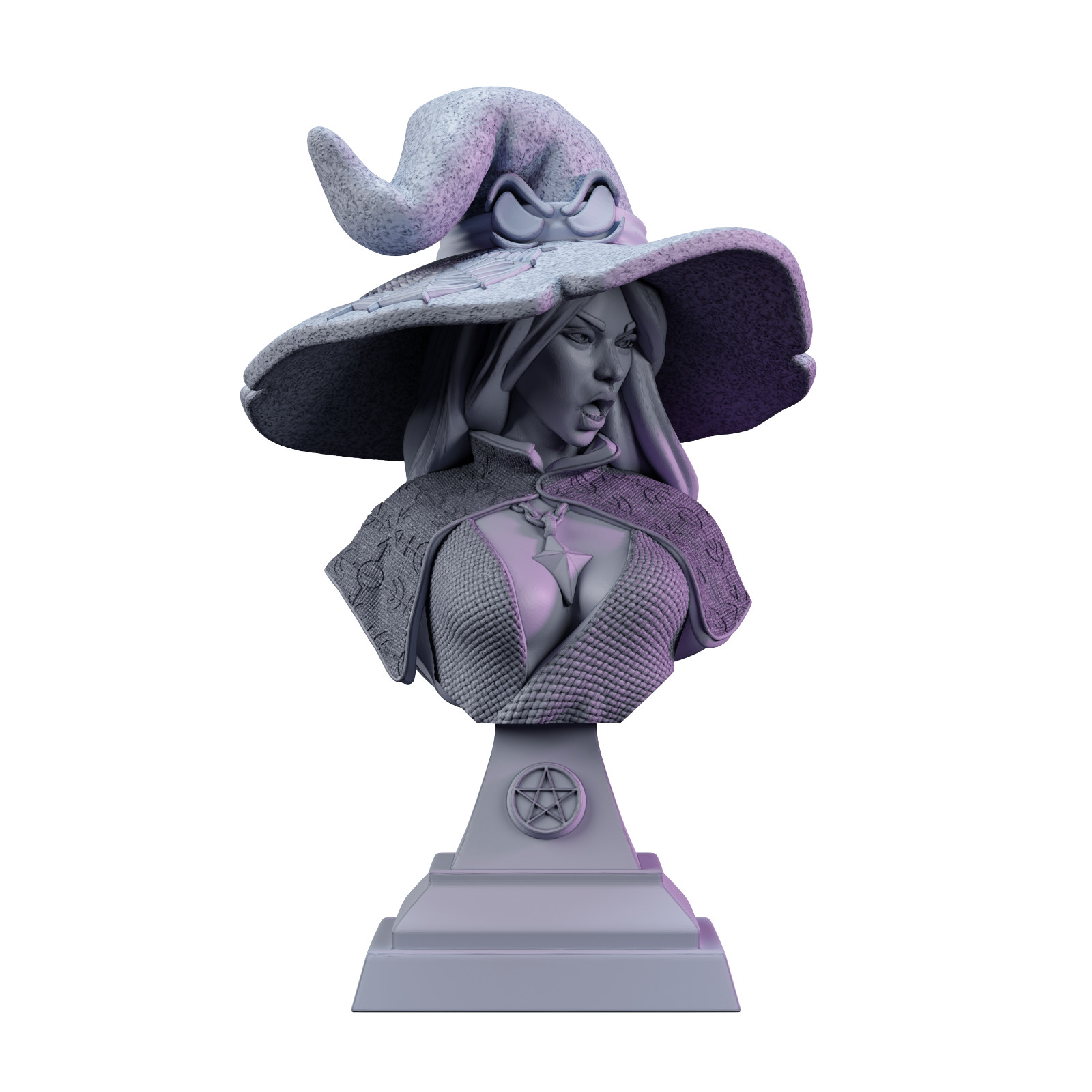 Dungeons and Dragons - HD Resin Print - Female Human Bust - Lilith