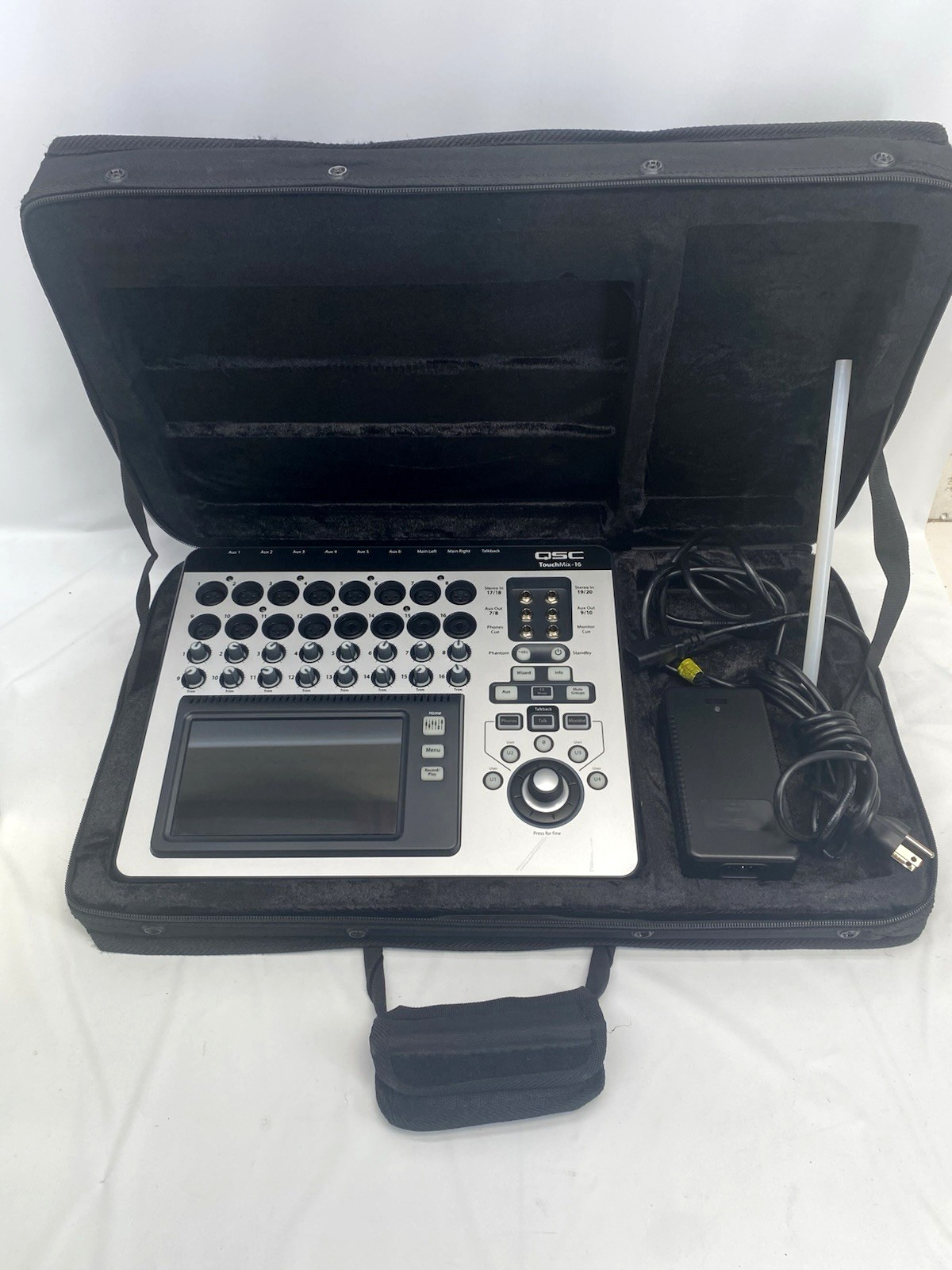 QSC TouchMix-16 Touch Screen Compact Digital Mixer w/ PSU & Case
