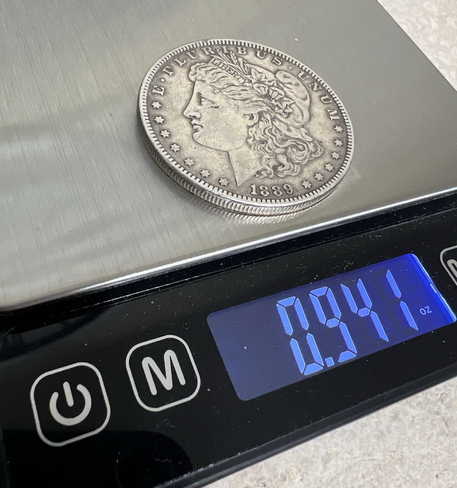 1889 MORGAN DOLLAR Silver Coin - Authentic Silver Round