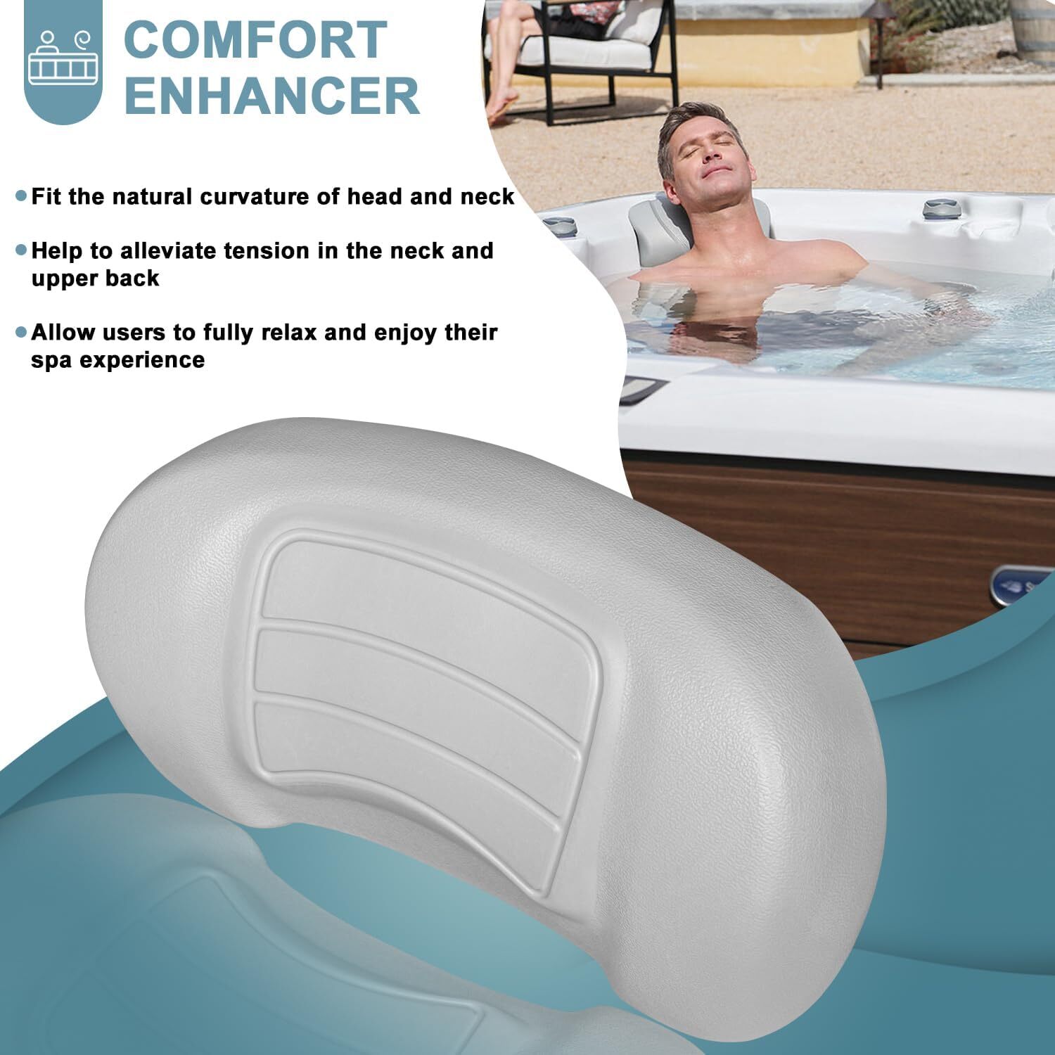 4PCS For Sundance 780 Series Spas 2007-2017 Spas Replacement Pillow 6472-966