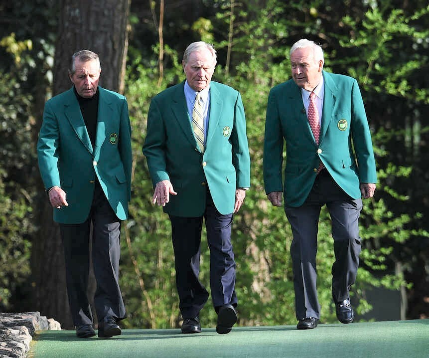 GARY PLAYER JACK NICKLAUS ARNOLD PALMER 8X10 GLOSSY PHOTO IMAGE #1